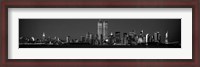 Framed Manhattan Skyline 2001