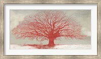 Framed Red Tree