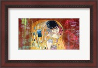 Framed Klimt's Kiss 2.0 (detail)