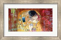 Framed Klimt's Kiss 2.0 (detail)