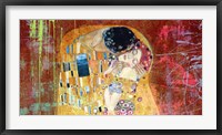 Framed Klimt's Kiss 2.0 (detail)