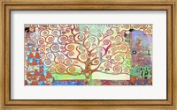 Framed Klimt's Tree of Life 2.0