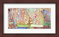 Framed Klimt's Tree of Life 2.0