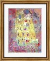 Framed Klimt's Kiss 2.0