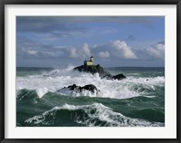 Framed Phare de Tavennec, mer d'Iroise