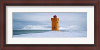 Framed Krossnes lighthouse, Iceland