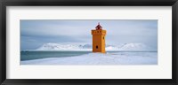 Framed Krossnes lighthouse, Iceland
