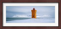 Framed Krossnes lighthouse, Iceland