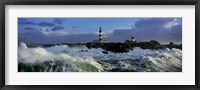 Framed Phare du Creac'h lors d' une Tempete