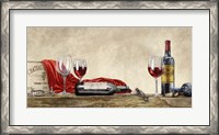 Framed Grand Cru Wines (detail)