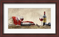 Framed Grand Cru Wines (detail)