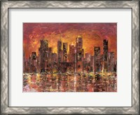Framed Sunset in New York