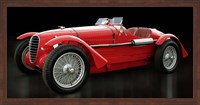 Framed Vintage Italian Race Car