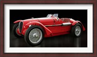 Framed Vintage Italian Race Car