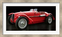 Framed Vintage Italian Race Car