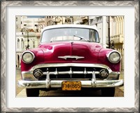 Framed Classic American Car in Habana, Cuba