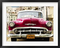 Framed Classic American Car in Habana, Cuba