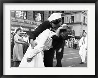 Framed Kissing the War Goodbye in Times Square, 1945 (detail)