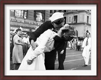 Framed Kissing the War Goodbye in Times Square, 1945 (detail)