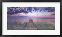 Framed Boat Ramp and Filigree Clouds, Bavaria, Germany