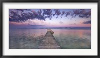 Framed Boat Ramp and Filigree Clouds, Bavaria, Germany