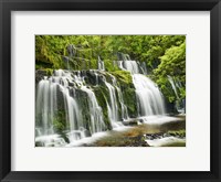 Framed Waterfall Purakaunui Falls, New Zealand