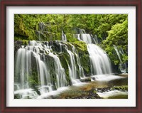 Framed Waterfall Purakaunui Falls, New Zealand