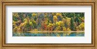 Framed Lake And Forest In Autumn, China