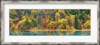 Framed Lake And Forest In Autumn, China