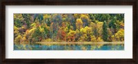 Framed Lake And Forest In Autumn, China