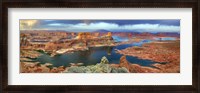 Framed Alstrom Point at Lake Powell, Utah, USA