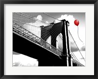 Framed Balloon over Brooklyn Bridge