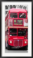 Framed Double-Decker Bus, London