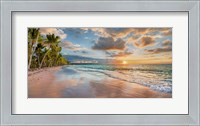 Framed Beach in Maui, Hawaii, at sunset