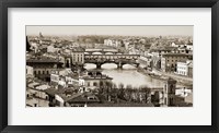 Framed Ponte Vecchio, Florence