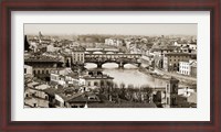 Framed Ponte Vecchio, Florence