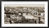 Framed Ponte Vecchio, Florence