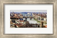 Framed Ponte Vecchio, Florence