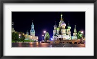 Framed Red Square at Night, Moscow