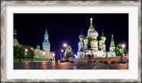 Framed Red Square at Night, Moscow