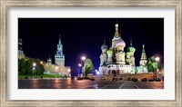 Framed Red Square at Night, Moscow