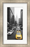 Framed Taxi in Manhattan, NYC