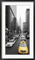 Taxi in Manhattan, NYC Framed Print