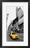 Framed Taxi in Times Square, NYC