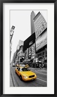 Framed Taxi in Times Square, NYC