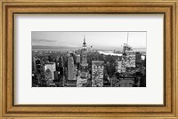 Framed Aerial View of Manhattan, NYC 1