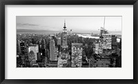 Framed Aerial View of Manhattan, NYC 1