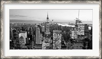 Framed Aerial View of Manhattan, NYC 1