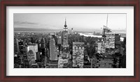 Framed Aerial View of Manhattan, NYC 1