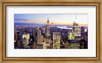 Framed Aerial View of Manhattan, NYC 2